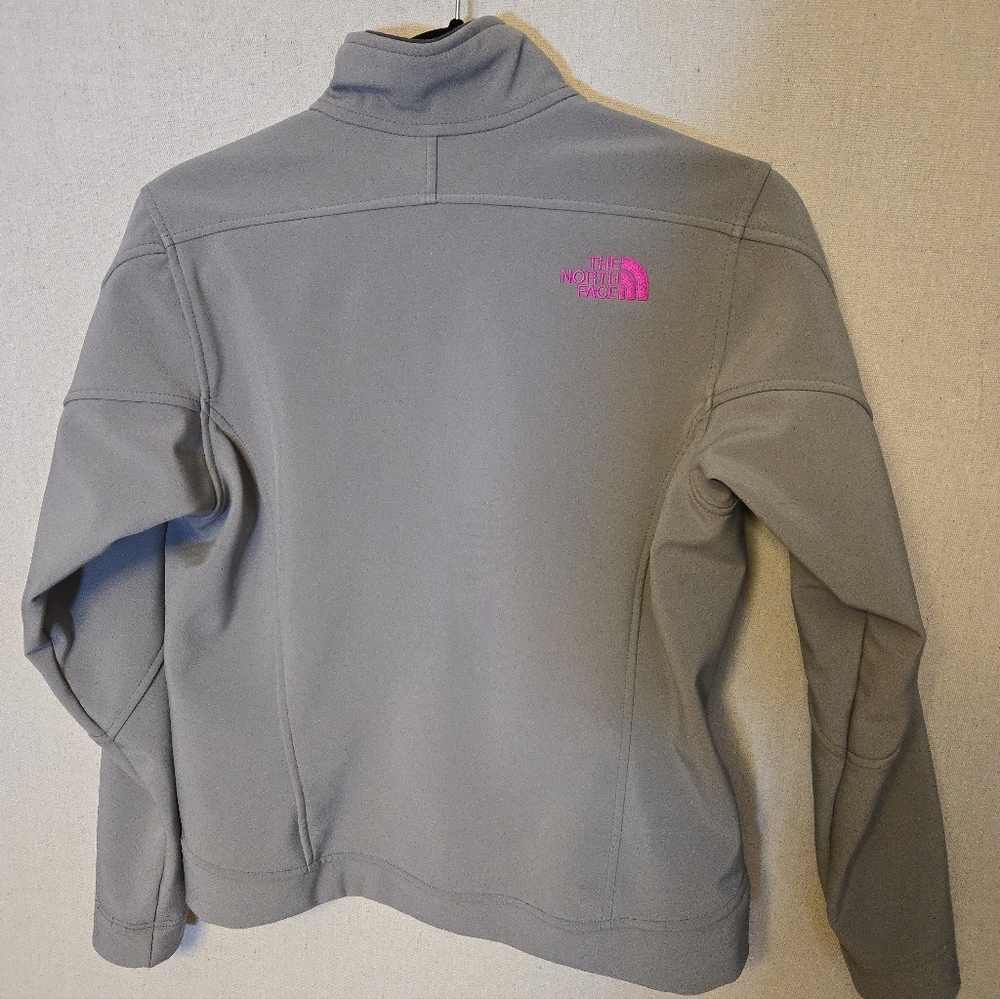 The North Face Women's Gray Ski Jacket with Pink Accent - Picture 3 of 3